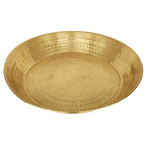 Brass Handmade Parat Platter Handmade Pital