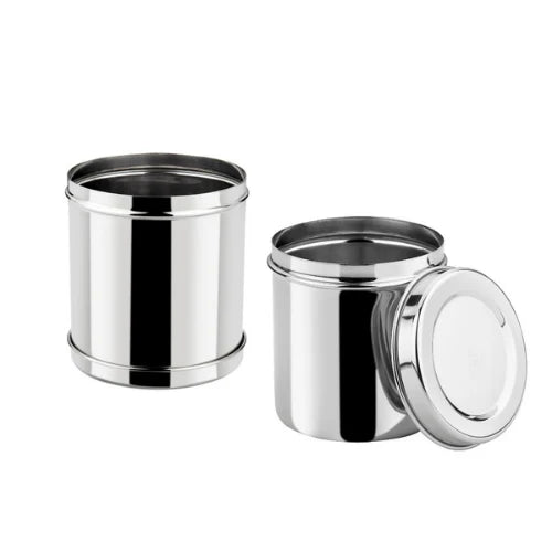 Stainless Steel Deep Dabba - Airtight Steel Containers - Food Storage