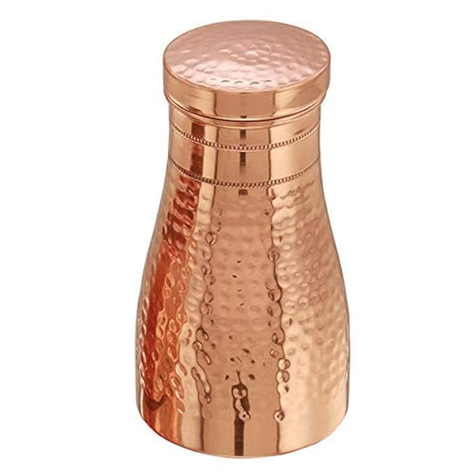 Copper-Master Modern & Stylish Bedside Bedroom Copper Bottle Jar With Pure Copper & Joint Free