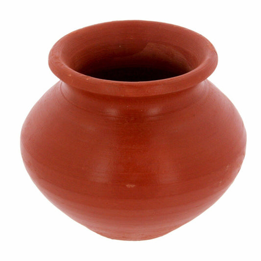Clay Matka Handmade. Home or religious use.