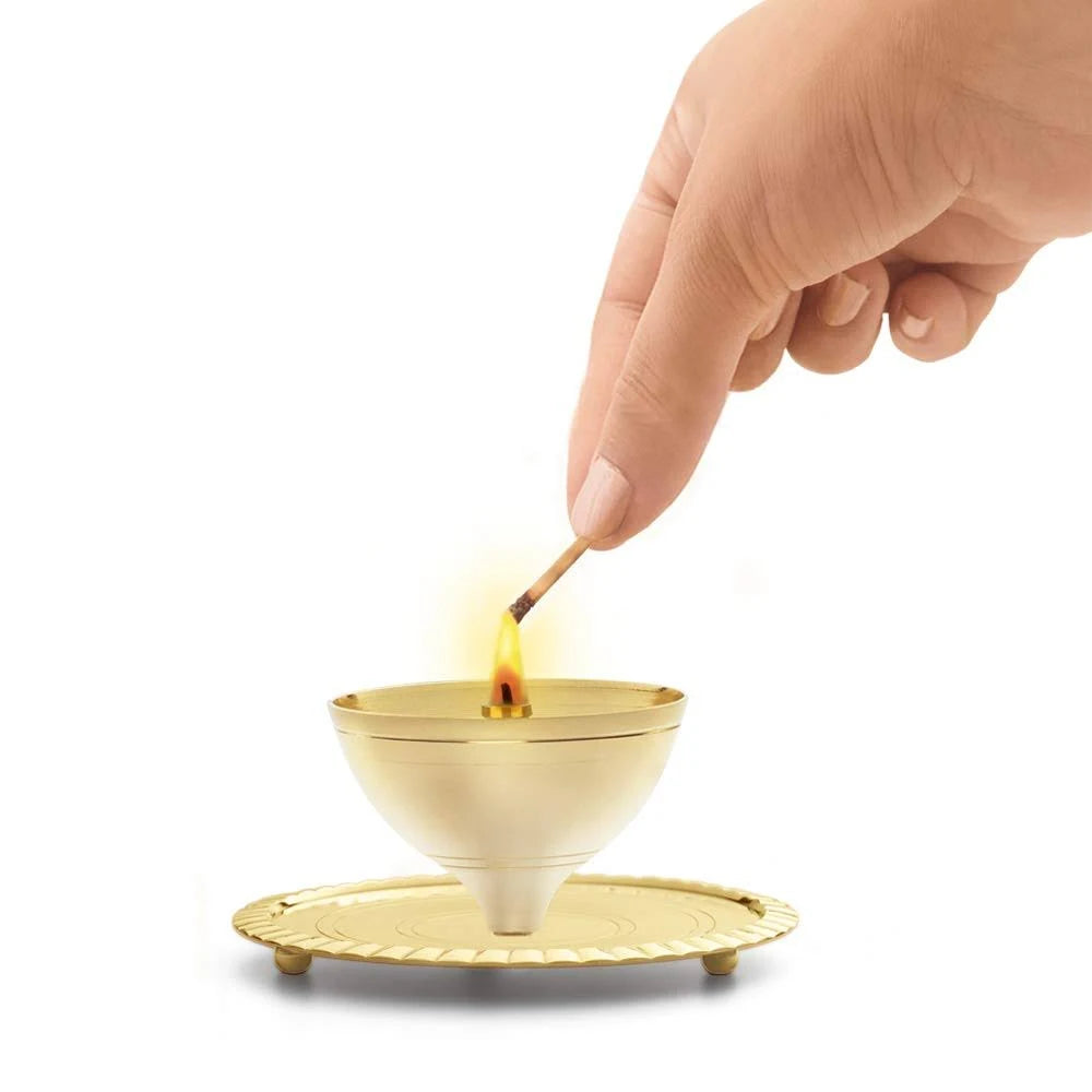 Borosil Akhand Diya - Jyot Wick Burning Burner
